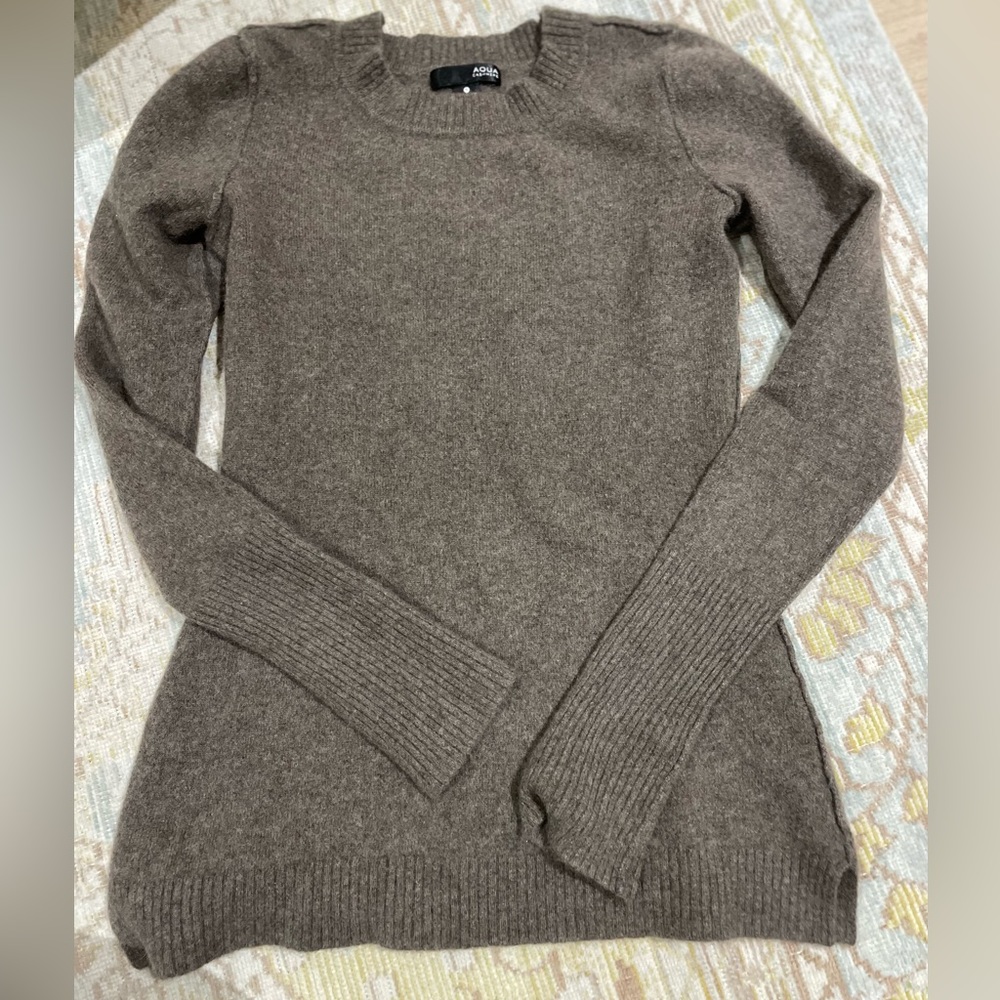 Aqua cashmere sweater